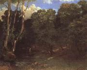 Gustave Courbet Deer painting